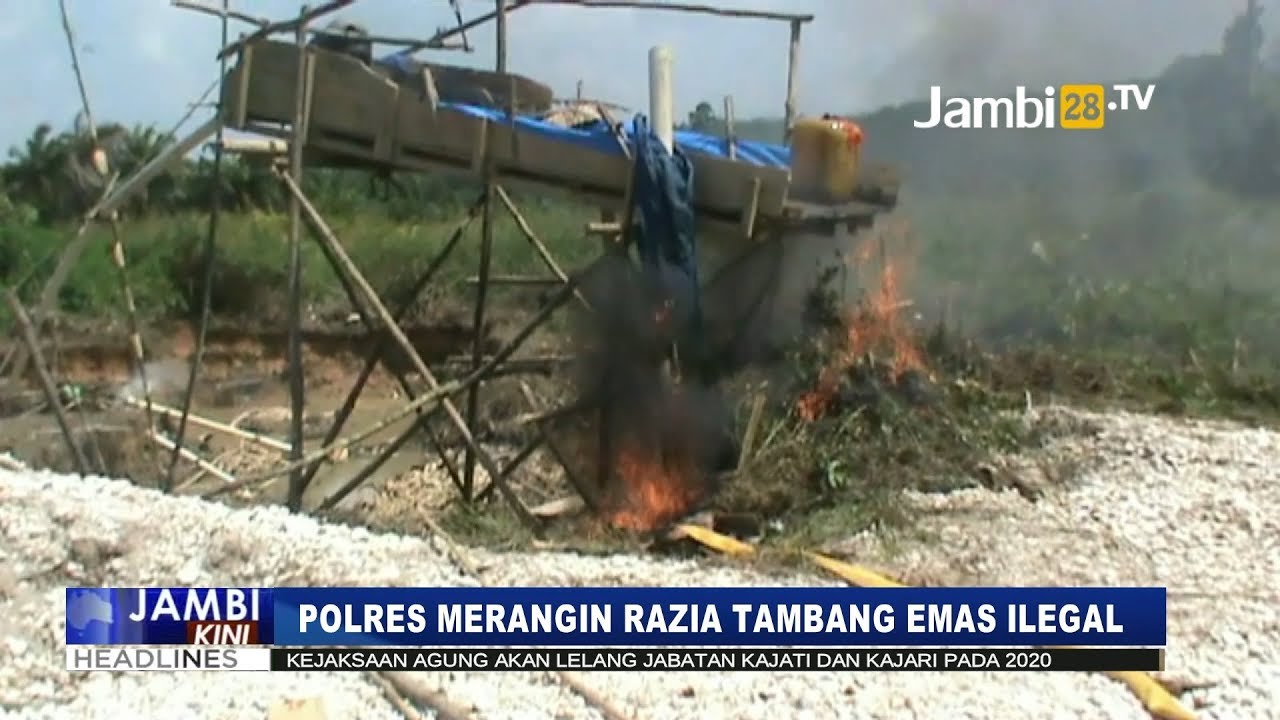 Razia Tambang Emas Ilegal di Merangin Bocor, Pekerja Sudah Kabur