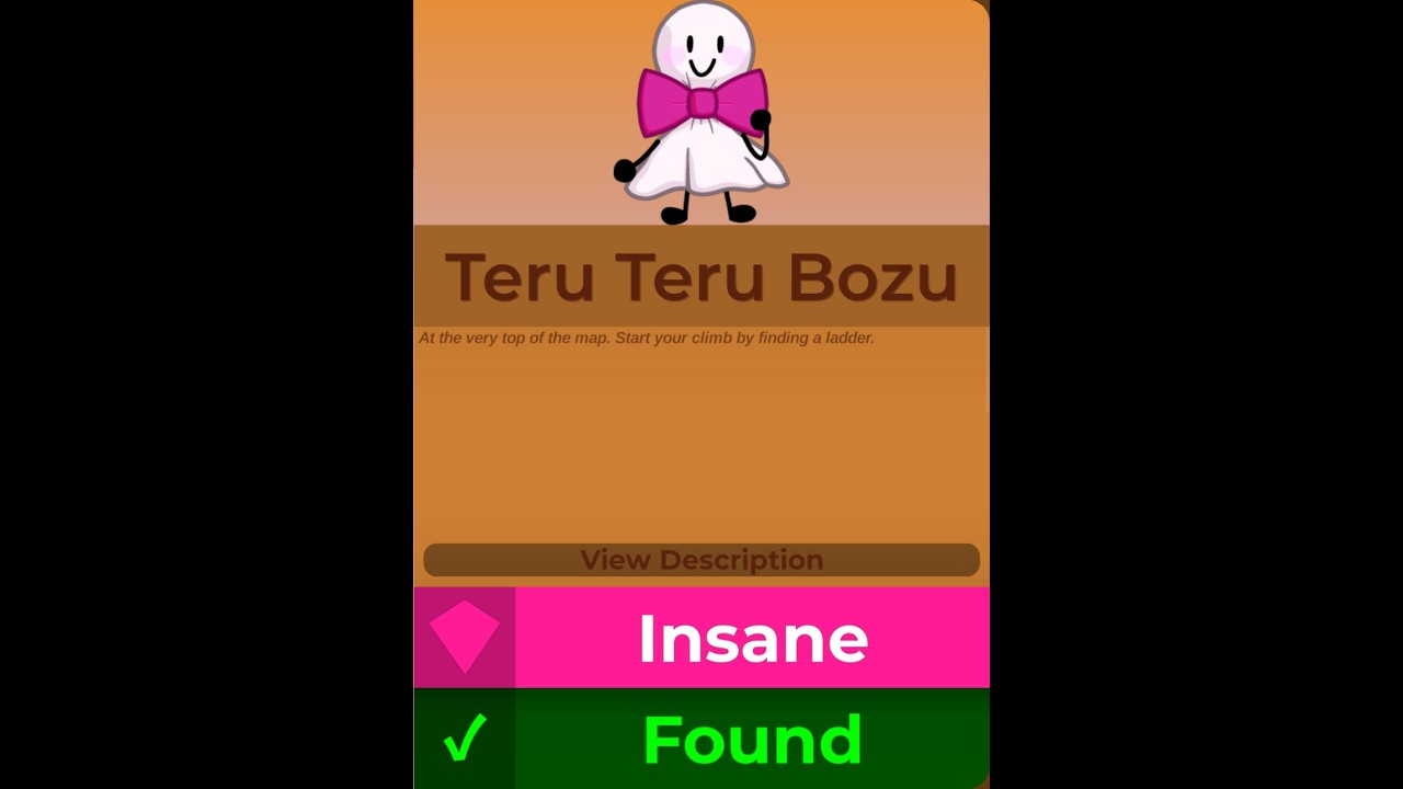 How to get Teru Teru Bozu in Find the bfb Characters