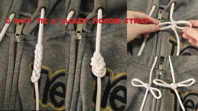 COMMENT FOR PART 4🔥 #fashionhacks #styletips #hoodie, how to tie your hoodie  strings