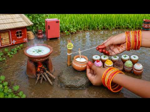3 Types Of IceCream Lassi | Chocolate + Butterscotch + Starwberry | Summer Speical | Mini Foodkey