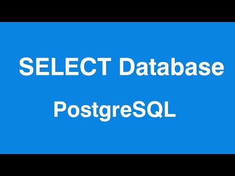 PostgresSQL Select Database