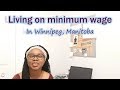 Living on minimum wage in Manitoba