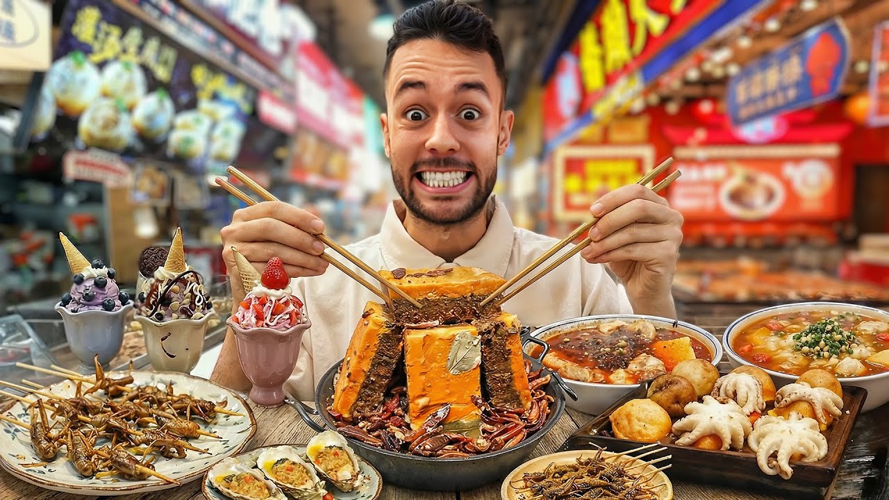 Probando COMIDA CALLEJERA en CHINA - TheGrefg
