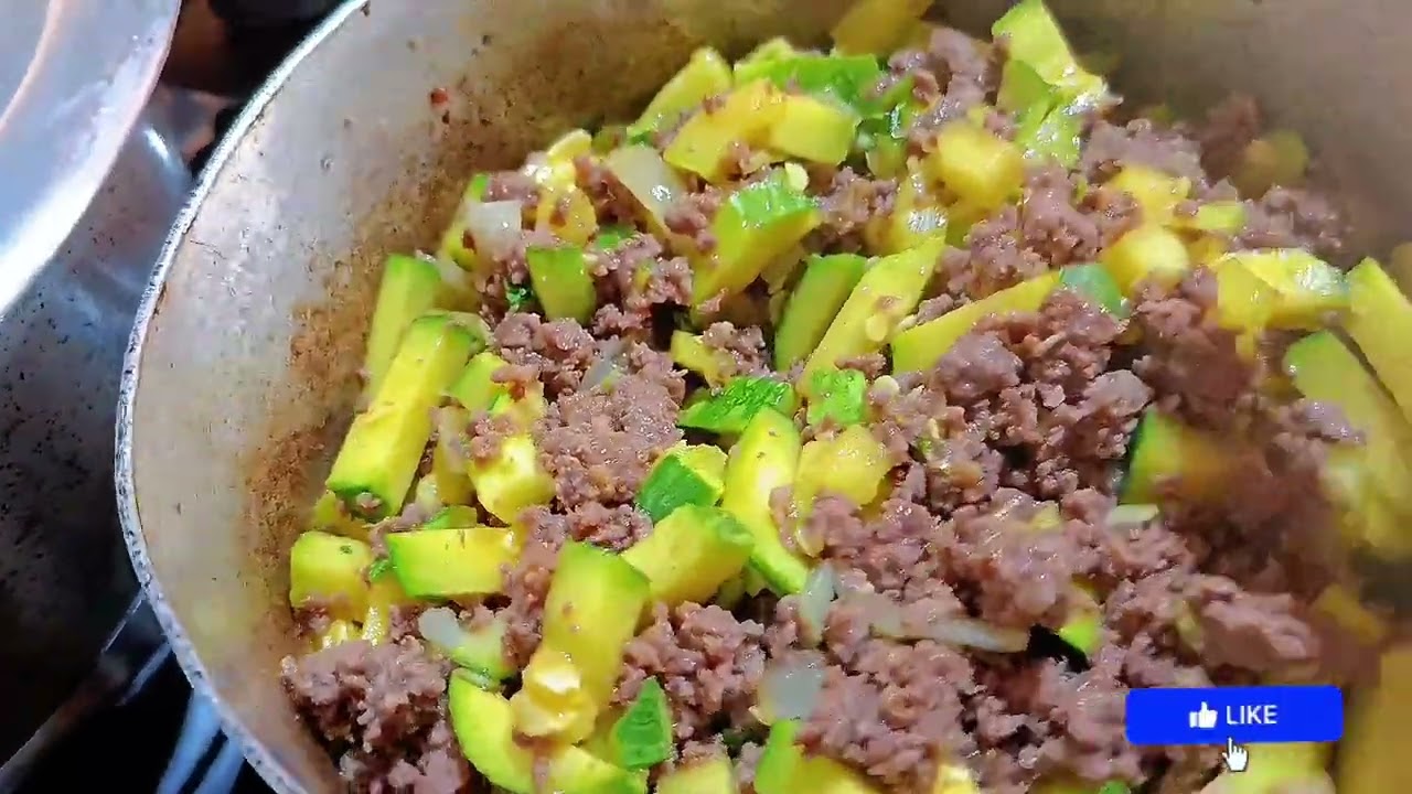 Carne moída com abóbora um prato diferente mas delicioso 