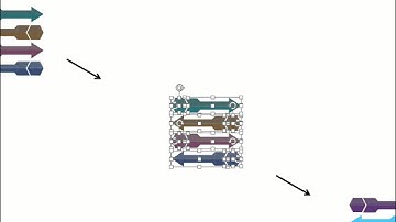 four staged arrows for target and business deals flat powerpoint design