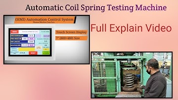 Automatic Coil Spring Testing Machine#machine #railway #spring #coil