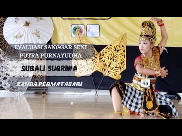 Juara 1 Subali Sugriwa. Evaluasi Sanggar Seni Putra Purnayudha Purwakarta. Zahra Permatasari. class=