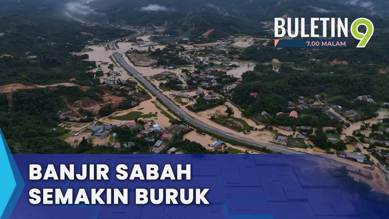 Banyak Laluan Terjejas, Tanah Runtuh Di Sabah Akibat Banjir