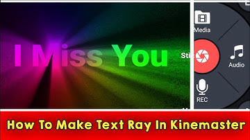 Trending light ray text animation in kinemaster || How to make text animation in kinemaster ||