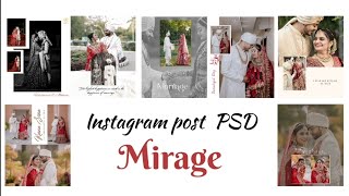 Mirage Grig Instagram Wedding Post Free Download Psd Photoshopgrid