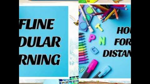 Modular  Distance Learning Rules and Regulations