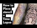 How to place the perfect tattoo stencil  time lapse