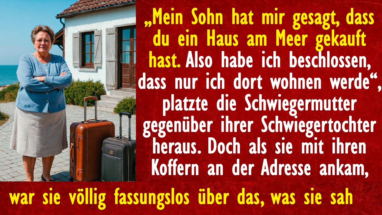 „Ab jetzt werde nur ich hier wohnen!“ – sagte die Schwiegermutter. Doch als sie mit ihren Koffern