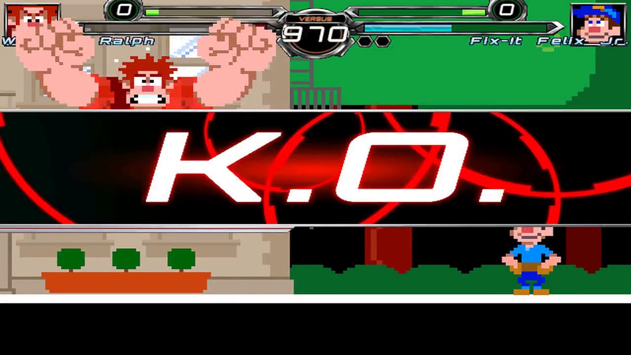 NICK54222 MUGEN: Wreck-It Ralph VS Fix-It Felix Jr.