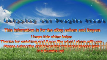 Shipping Fragile Items