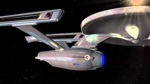 Star Trek - Enterprise Refit going to warp 3D CGI Animation