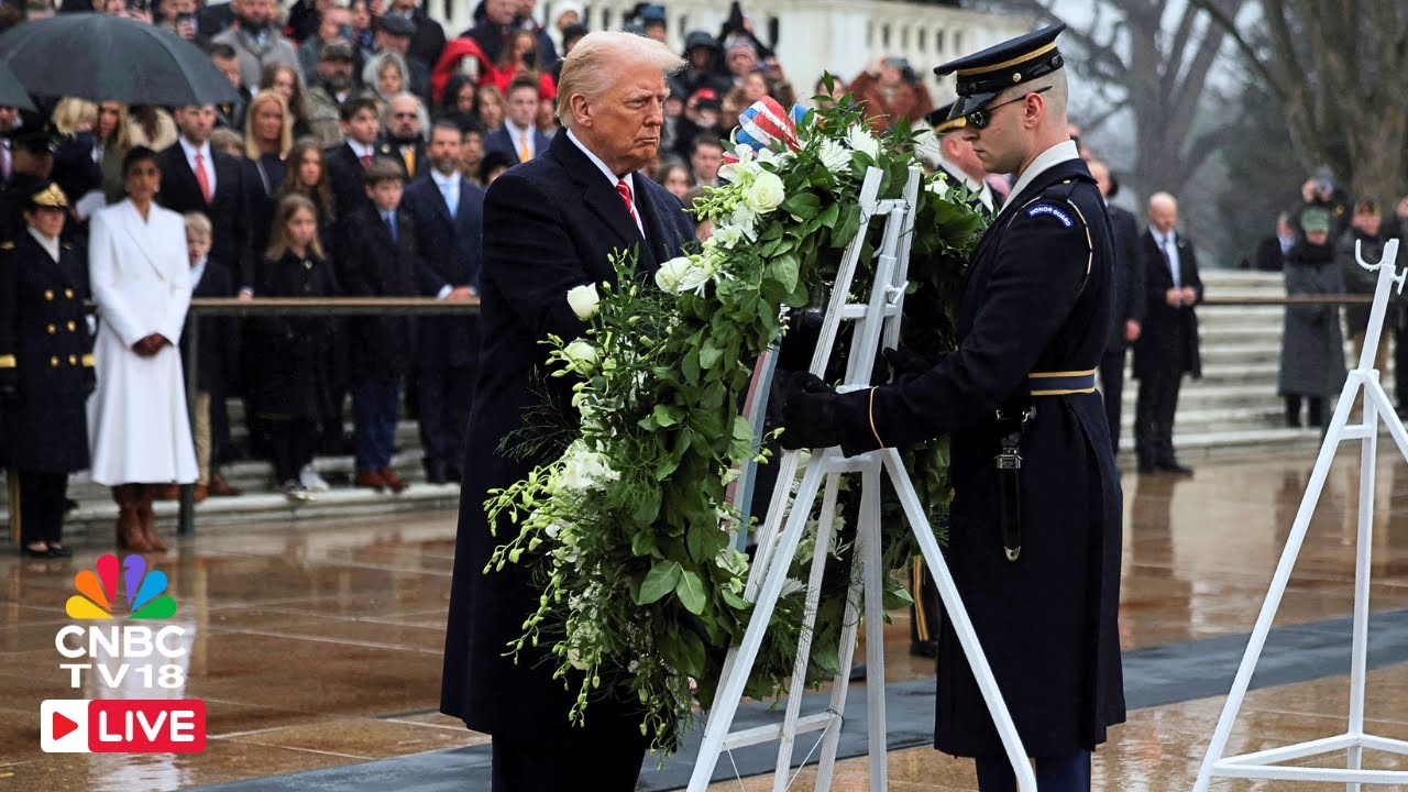USA LIVE: President Trump Lays Wreath at Arlington National Cemetery To ...