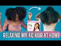 RELAXING MY NATURAL 4C HAIR AT HOME