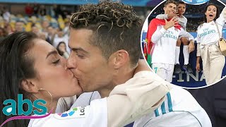 Cristiano Ronaldo Is Rewarded With A Kiss By Georgina Rodriguez Abs Us Daily News