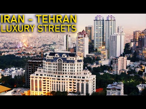 TEHRAN 2022 Driving Tour In Luxury Streets