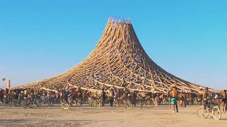 POV:  Journey to and from the temple at Black Rock City, Burning Man 2018, I Robot