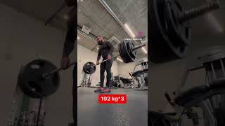 Тяга Штанги К Поясу В Наклоне 192 Kg*3 (Силовой Вариант) 👻👻👻