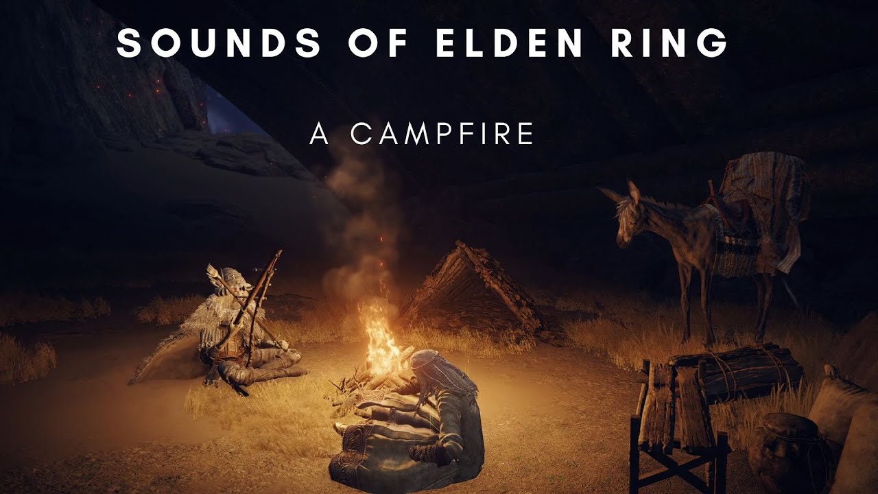 SOUNDS OF ELDEN RING A CAMPFIRE (ASMR) YouTube