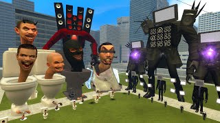 NEW MECHA TV MAN ARMY VS SKIBIDI TOILET ARMY VS MECHA CORRUPTED SPEAKERMAN BOSS | Garry’s Mod
