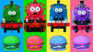 Looking For Thomas And Friends | きかんしゃトーマス トーマス戦車エンジン | Wrong Head Thomas And Friends, Burger, Virus