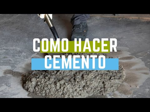 Video: ¿Cómo producir cemento en casa?