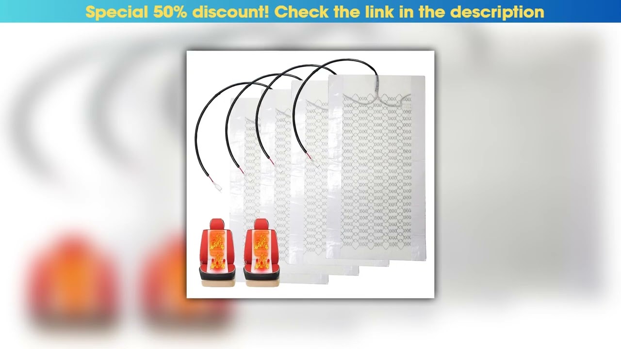 Hot Picks 2pcs/4pcs 12V Universal Car Seat Heated Heating Heater Carbon Fiber Car Seat Heat Pads Cu