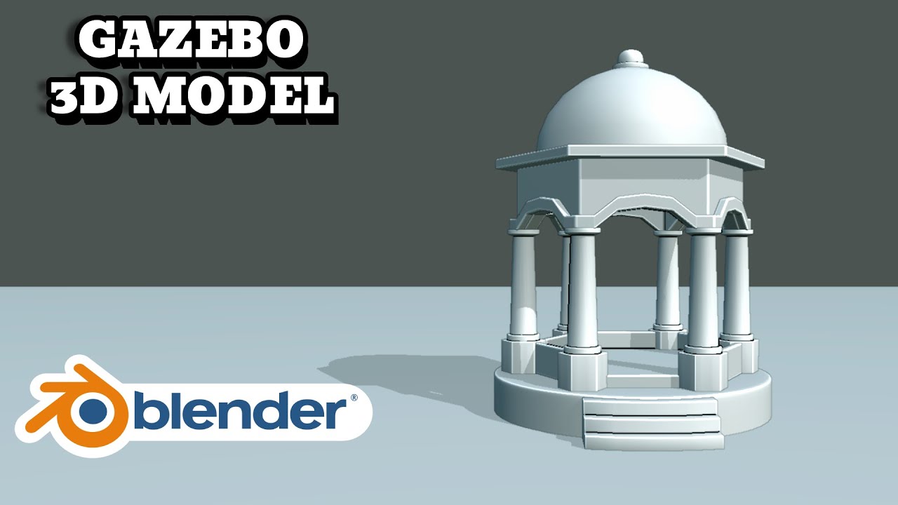 gazebo modeling in blender || easy guide - YouTube