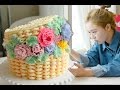 Flower basket cake, 소녀감성~♥ 꽃바구니 플라워바스켓 만들기 - 더스쿱