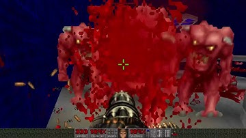 Doom 2 Level 24 The Chasm BRUTAL DOOM version 21 with metal music in ultra widescreen