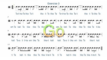 SYNCOPATION RHYTHM EXERCISE FOR INTERMEDIATE AND ADVANCED #musiclessons