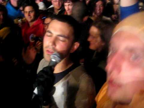 Eddy Current Suppression Ring (LIVE) at Meredith 09, singing in the crowd