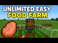 Unlimited Food Farm in Minecraft (MCPE/Bedrock/Java) | Easy Automatic Pork chop Farm for Survival