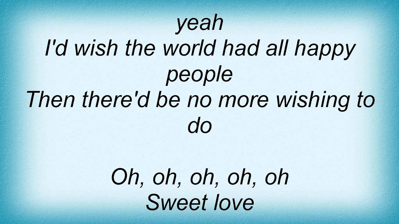 Lionel Richie - Sweet Love Lyrics - YouTube