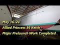 May 16, 2024 - Allied Princess 36 Ketch - Major Prelaunch Work Completed