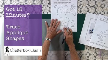 What Can You Do in 15 Minutes? Trace Appliqué Shapes for Raw Edge Appliqué!