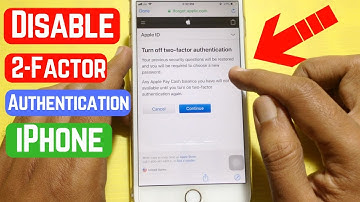 How to Turn off Two Factor Authentication on iPhone
