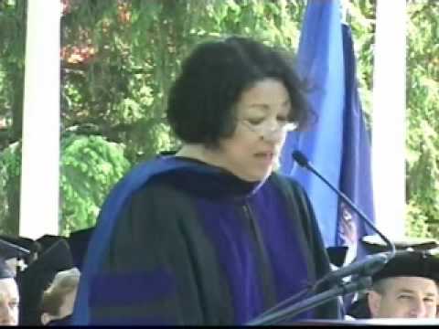 Sonia Sotomayor, Pace Law School Annual Commencement, May 18, 2003 (Part 2 of 2)