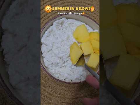 Favourite in Summer🌞🍚🥭 perugannam + Mamidipandu #viralshorts #ytshorts