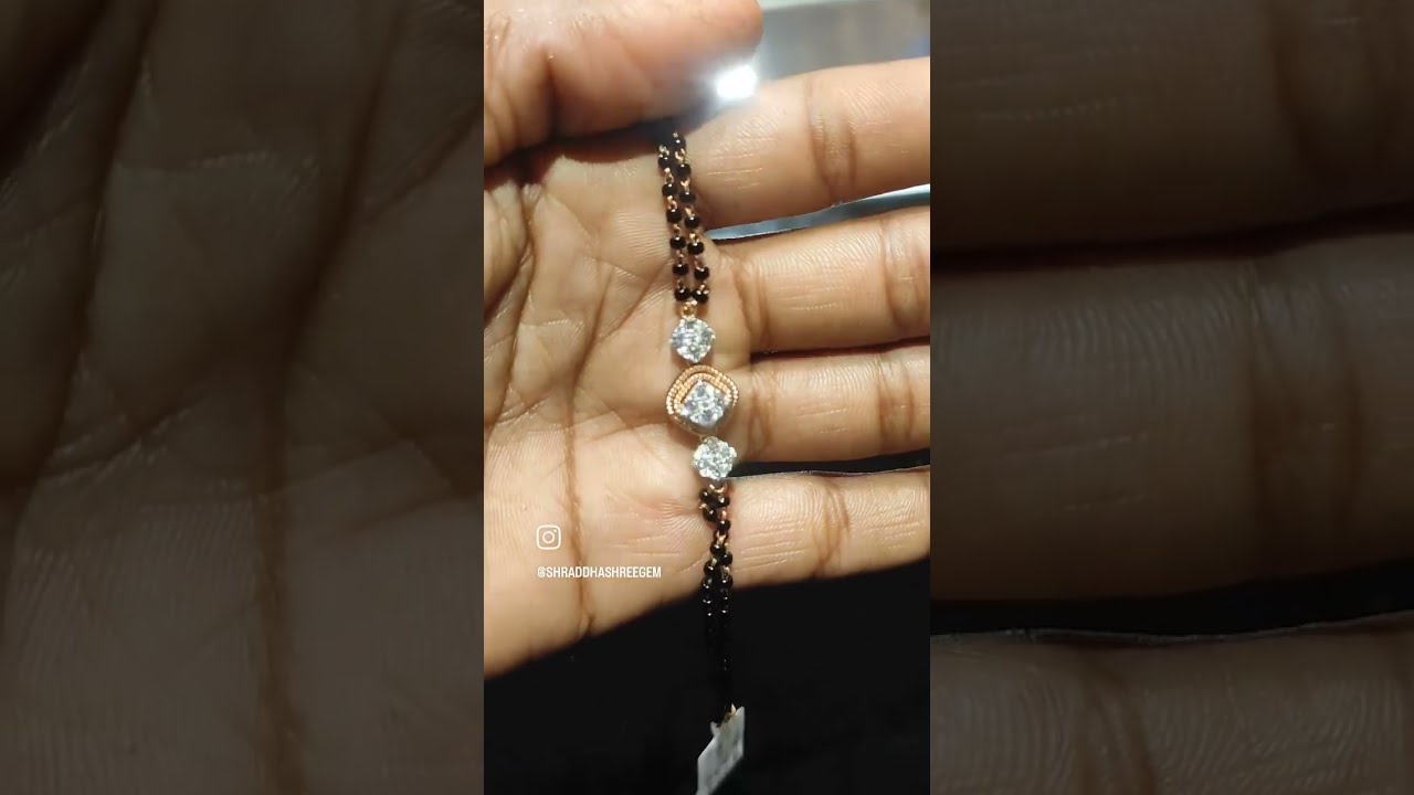 Round Bridal Diamond Mangalsutra Bracelet at Rs 62500 in New Delhi | ID:  23143487073