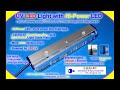 UV LED light module 365 / 385 / 395 / 405nm - Checker for fluorescent minerals rocks - UV adhesive