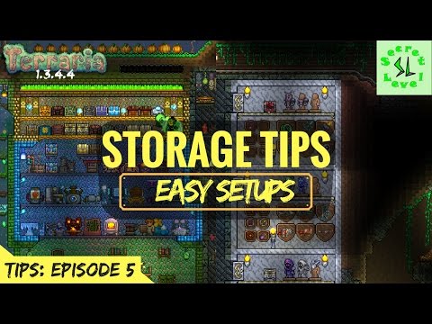 Terraria 1 3 4 4 Tips Easy Storage Setups For Items