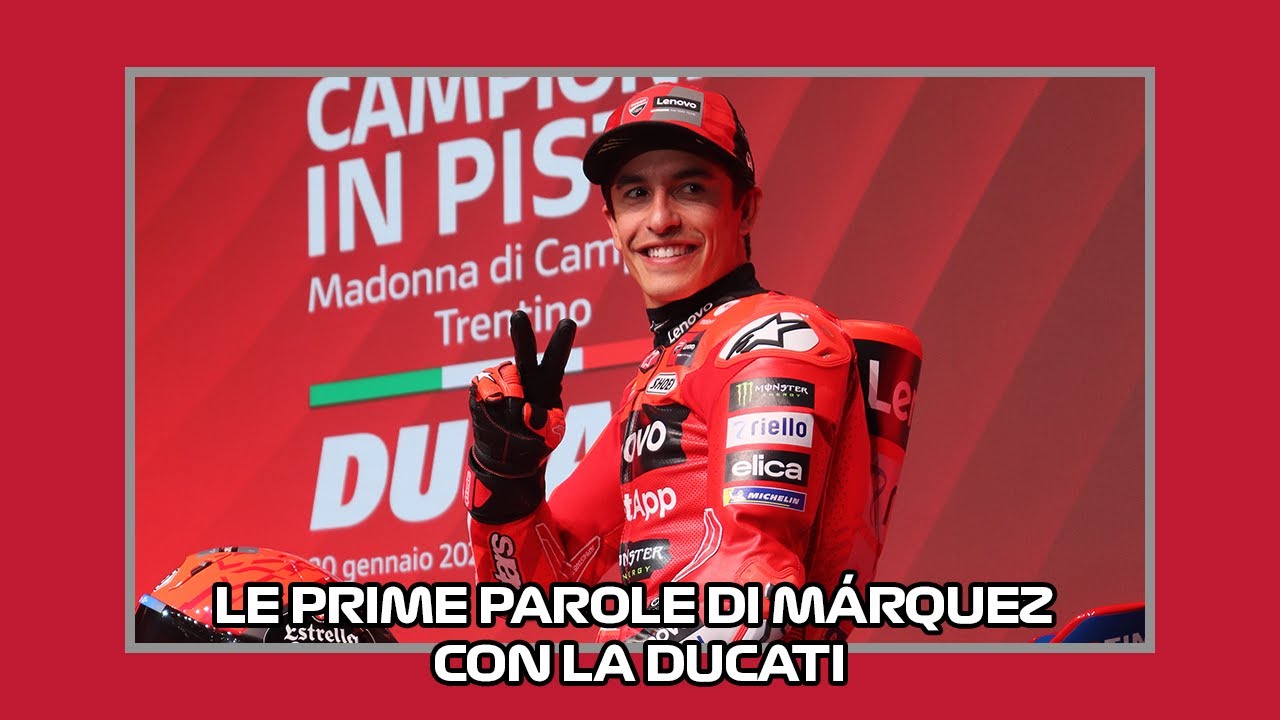 La prima uscita di Marc Márquez con @ducati (in spagnolo) | #MotoGP ...