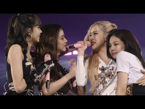 ROSÉ CHORANDO DURANTE A DESPEDIDA DA TOUR (BLACKPINK) 4K