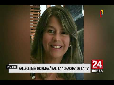 Falleció Inés Hormazábal, la popular “Chacha” de la televisión peruana