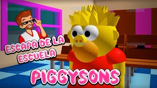 PIGGYSONS CHAPTER 3 ESCAPA DE LA ESCUELA ~ Piggy en Los Simpsons Roblox ~ ELSENIORRX ROBLOX